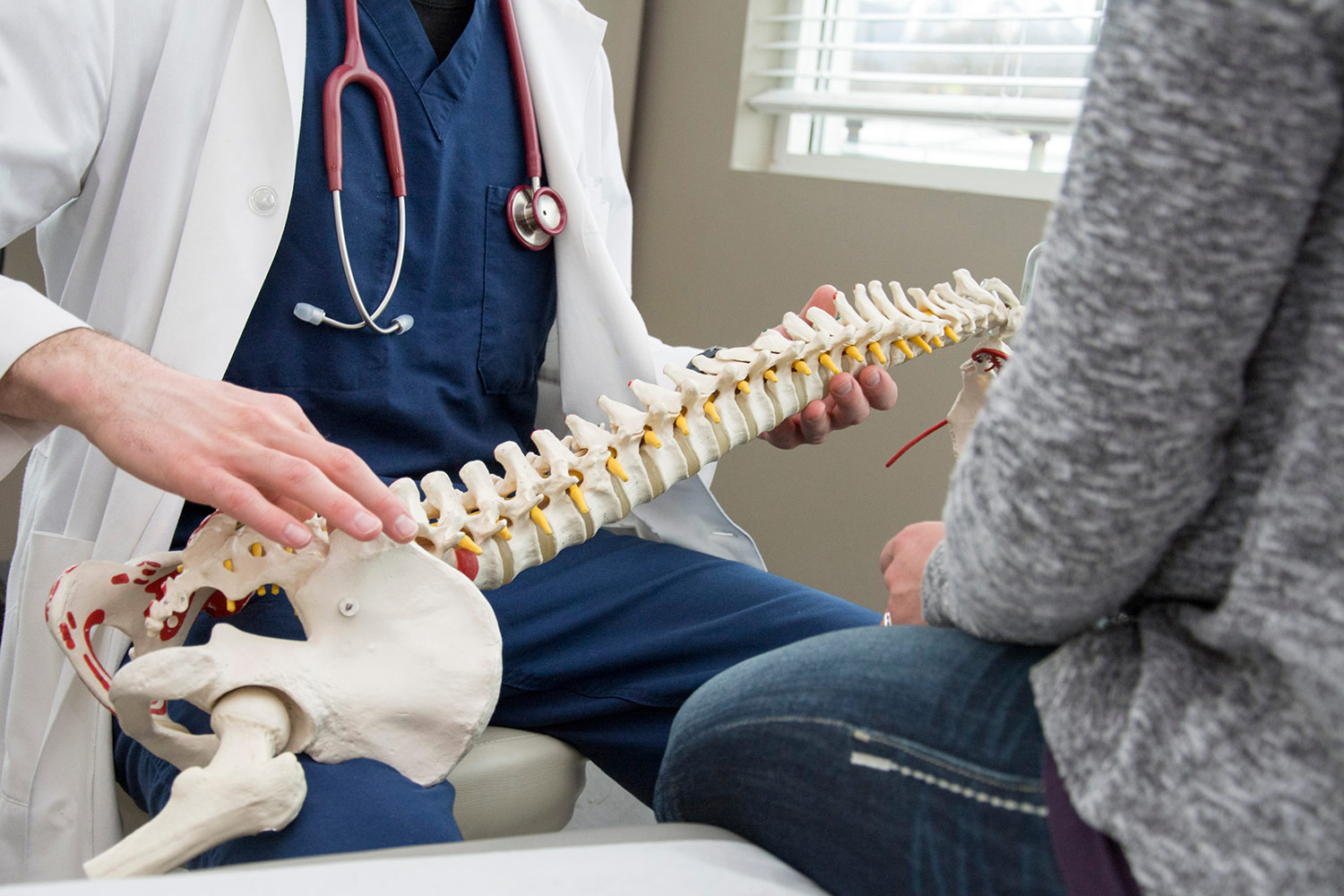 Chiropractic care in the Atlas treatment room